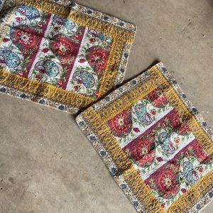 2 beautifully quilted shams